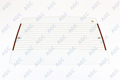 Заднее стекло БОР для LADA (ВАЗ) 2114 (2001 - 2014)